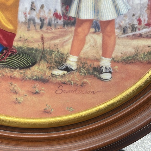 RUTH SANDERSON 1990 LOOKS LIKE RAIN CLOWN COLLECTOR PLATE PORCELAIN - Picture 2 of 3